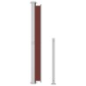 Auvent latéral rétractable de patio 220x300 cm Marron 