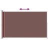 Auvent latéral rétractable de patio 220x300 cm Marron 