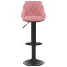 Tabouret de bar Rose Velours 