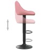 Tabouret de bar Rose Velours 