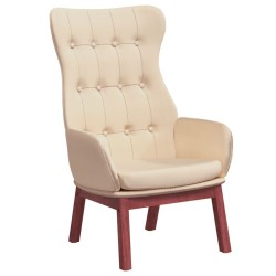 Chaise de relaxation Crème Tissu 