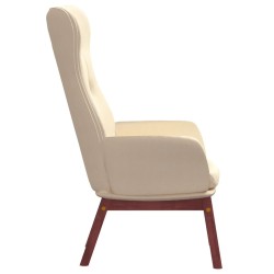 Chaise de relaxation Crème Tissu 