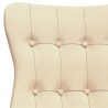 Chaise de relaxation Crème Tissu 