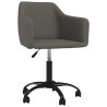 Chaises pivotantes à manger lot de 2 Gris foncé Velours 