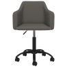 Chaises pivotantes à manger lot de 2 Gris foncé Velours 