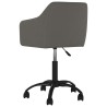 Chaises pivotantes à manger lot de 2 Gris foncé Velours 