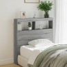 Armoire tête de lit avec LED sonoma gris 100x17x102 cm 