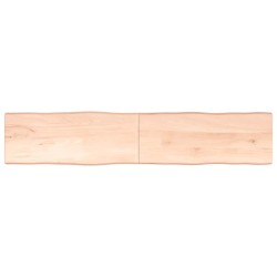 Dessus de table bois massif non traité bordure assortie 