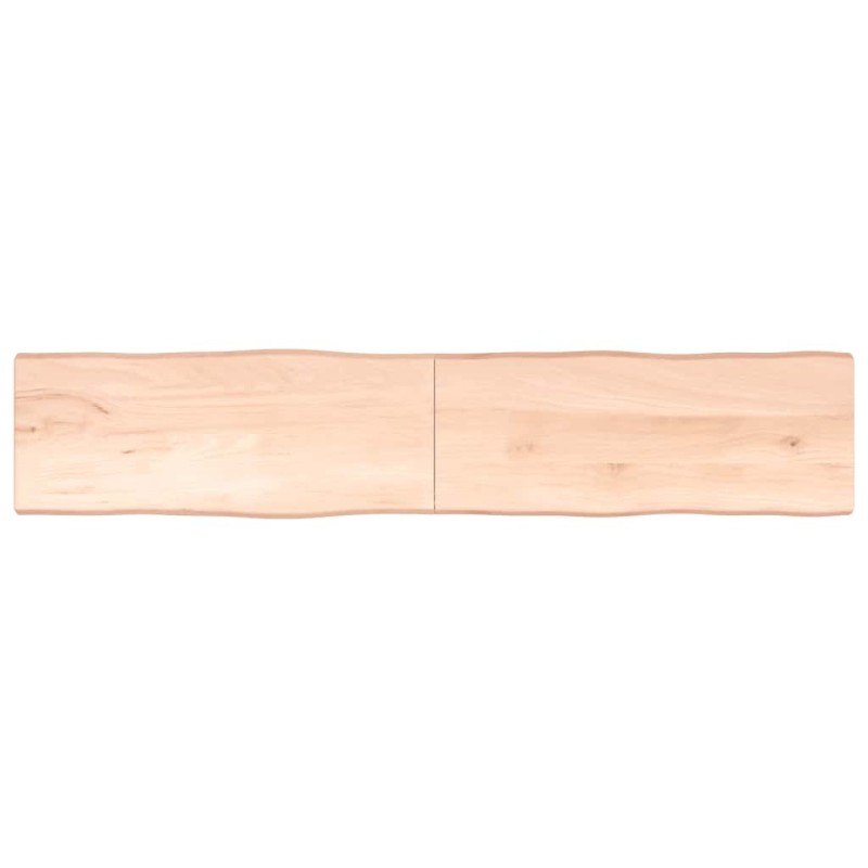 Dessus de table bois massif non traité bordure assortie 