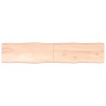 Dessus de table bois massif non traité bordure assortie 