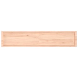 Dessus de table bois massif non traité bordure assortie 
