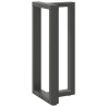 Pieds de table de bar en T, 2 pièces, anthracite, 50 x 35 x (90-91) cm, acier 