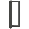 Pieds de table de bar en T, 2 pièces, anthracite, 50 x 35 x (90-91) cm, acier 