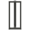 Pieds de table de bar en T, 2 pièces, anthracite, 50 x 35 x (90-91) cm, acier 