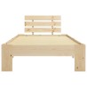 Cadre de lit sans matelas bois de pin massif 90x200 cm 