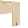 Cadre de lit sans matelas bois de pin massif 90x200 cm 