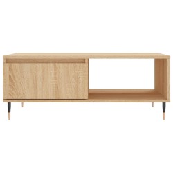 Table basse chêne sonoma 90x60x35 cm bois d'ingénierie 