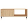 Table basse chêne sonoma 90x60x35 cm bois d'ingénierie 