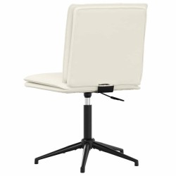 Chaises à manger lot de 2 Crème Velours 