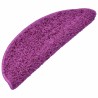 Tapis d'escalier 20 pcs violet 65x21x4 cm 