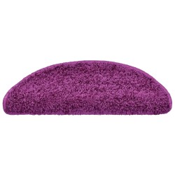 Tapis d'escalier 20 pcs violet 65x21x4 cm 