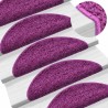 Tapis d'escalier 20 pcs violet 65x21x4 cm 