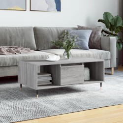 Table basse Sonoma gris 90x50x36,5 cm Bois d'ingénierie 