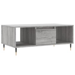 Table basse Sonoma gris 90x50x36,5 cm Bois d'ingénierie 
