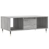 Table basse Sonoma gris 90x50x36,5 cm Bois d'ingénierie 