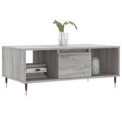 Table basse Sonoma gris 90x50x36,5 cm Bois d'ingénierie 