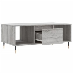 Table basse Sonoma gris 90x50x36,5 cm Bois d'ingénierie 