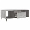 Table basse Sonoma gris 90x50x36,5 cm Bois d'ingénierie 
