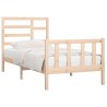 Cadre de lit sans matelas 100x200 cm bois massif de pin 