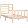 Cadre de lit sans matelas 100x200 cm bois massif de pin 
