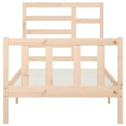 Cadre de lit sans matelas 100x200 cm bois massif de pin 