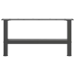 Pieds de table basse Anthracite 2 pièces 70 x (30-31) cm Acier 