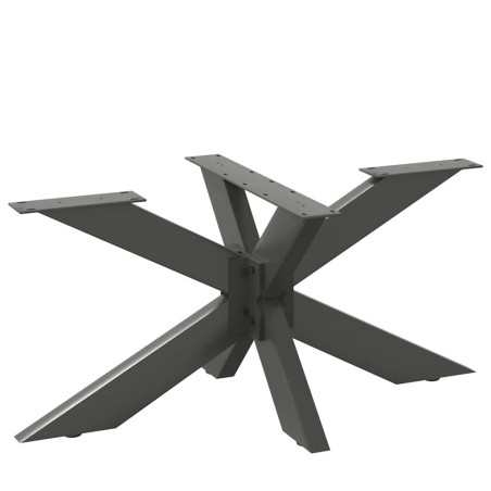 Pied de table basse en forme d'araignée, anthracite, 98 x 58 x (42-43) cm, acier 