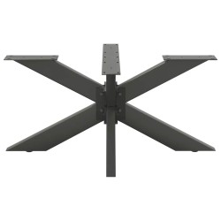 Pied de table basse en forme d'araignée, anthracite, 98 x 58 x (42-43) cm, acier 