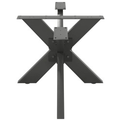 Pied de table basse en forme d'araignée, anthracite, 98 x 58 x (42-43) cm, acier 