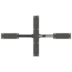 Pied de table basse en forme d'araignée, anthracite, 98 x 58 x (42-43) cm, acier 