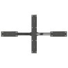 Pied de table basse en forme d'araignée, anthracite, 98 x 58 x (42-43) cm, acier 