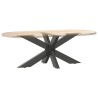 Pied de table basse en forme d'araignée, anthracite, 98 x 58 x (42-43) cm, acier 
