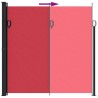 Auvent latéral rétractable rouge 200x600 cm 