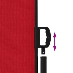 Auvent latéral rétractable rouge 200x600 cm 