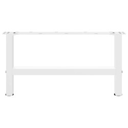 Pieds de table basse Blanc 2 pièces 70 x (30-31) cm Acier 