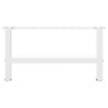 Pieds de table basse Blanc 2 pièces 70 x (30-31) cm Acier 