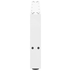 Pieds de table basse Blanc 2 pièces 70 x (30-31) cm Acier 