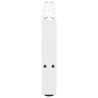 Pieds de table basse Blanc 2 pièces 70 x (30-31) cm Acier 