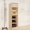 Armoire à chaussures 30x34x105 cm bois de pin massif 