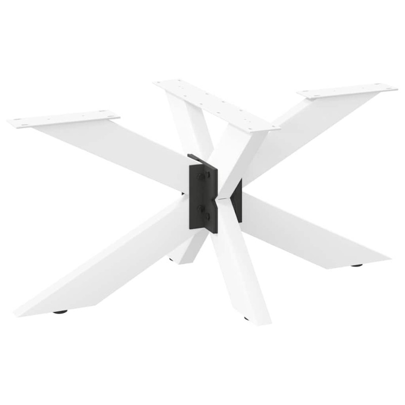 Pied de table basse en forme d'araignée, blanc, 98 x 58 x (42-43) cm, acier 